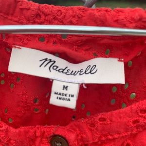 Flowy red madewell top